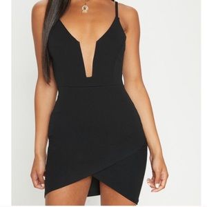 Pretty Little thing Black bodycon Dress!